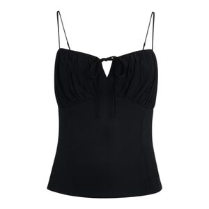 NWT Whistles Black Cami Detail Top Size 12